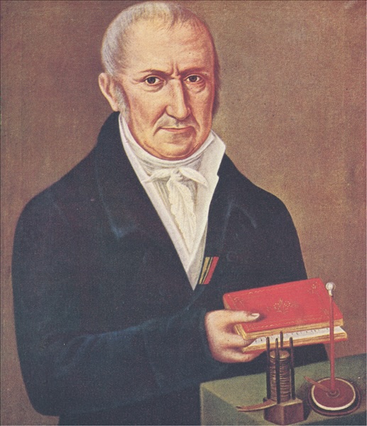 Alessandro Volta, durante la vecchiaia (olio di ignoto; Camnago, Famiglia Volta) 